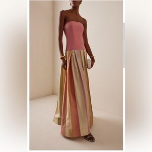 ISO - Rosie Assoulin Strapless Silk Gown